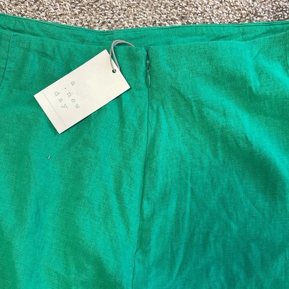 NWT Green linen skirt size XXL - Picture 4 of 5